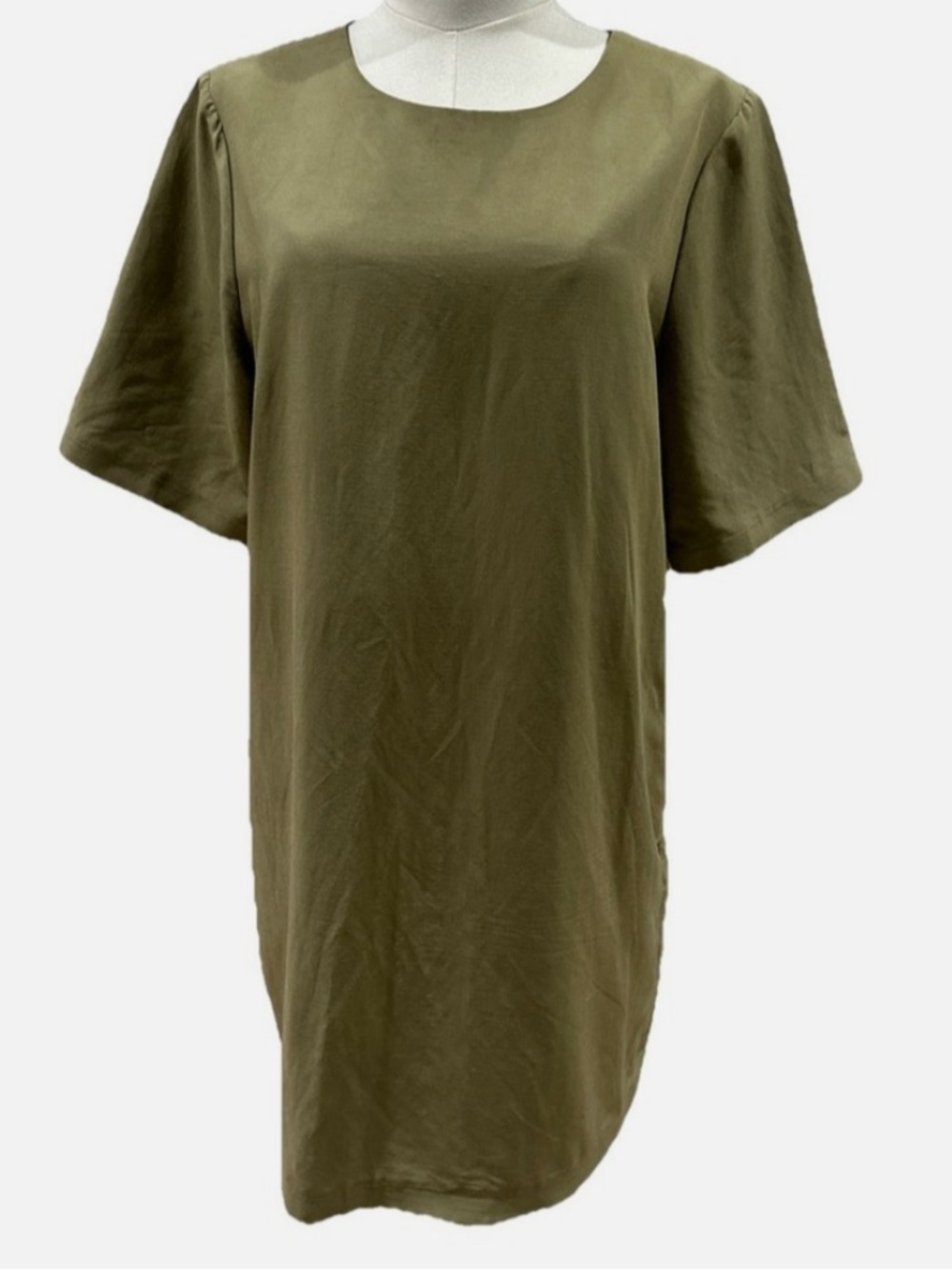 Nordstrom label Khaki linen dress Size M